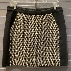 J. Crew 100% Wool Mini Skirt, Size 6